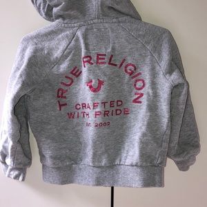 True religion zip up sweater